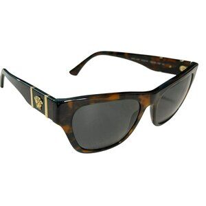 NEW VERSACE VE4457 542987 CAT EYE SUNGLASSES MOD 4457 5429/87 HAVANA GREY